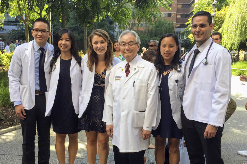 Dr. Yokoyama with residents